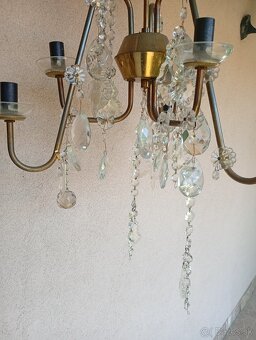 2 krištáľové lustre - 2