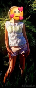 Letné háčkované tielko - 2