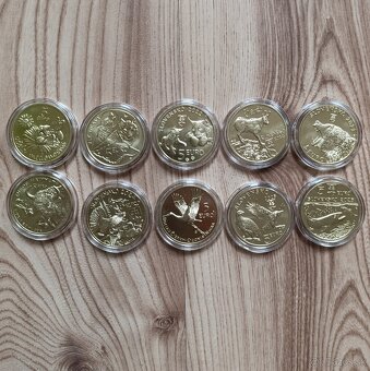 5 euro Slovensko Fauna a Flóra kompletná zbierka 10 ks - 2