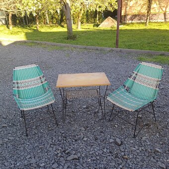 Retro stoličky + stôl - 2