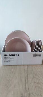 Dinera Ikea - ružový jedálenský servis - 2
