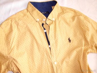 Ralph Lauren  pánska slim fit košeľa roll up rukáv M - 2