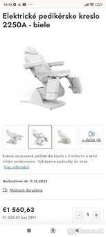 Elektrické pedikerske kozmetické masážne kreslo - 2