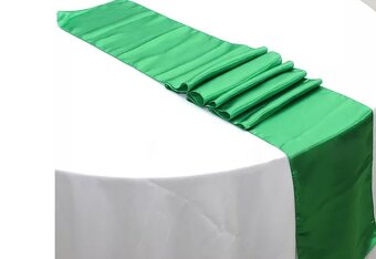 zelené mašle s brošňou - 2