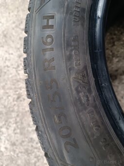 Predám zimné pneu BARUM 205/55R16 - 2