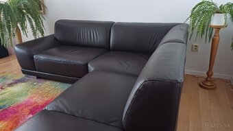 Predám rohovú koženú sedačku. - 2