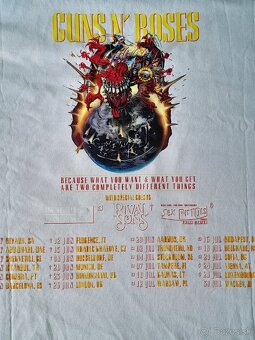 Predám tričko GUNS N ROSES 2025 - 2