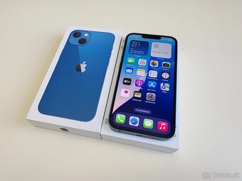APPLE IPHONE 13 128GB BLUE ,BATERKA 100% - 2