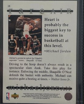 Basketbalové kartičky Michael Jordan staré - 2