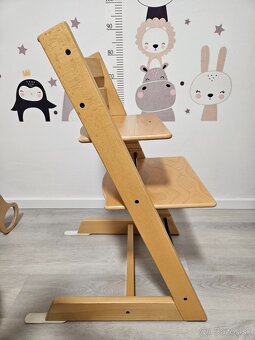 Stokke tripp trapp natural rastúca stolička - 2