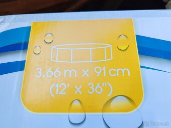 NOVÝ RÁMOVÝ BAZÉN 3,66 X 0,91 ZA SUPER CENU - 2