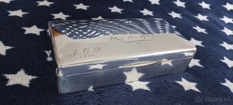 Investičné striebro-šperkovnica/humidor–UK-582g-REZERVOVANÉ - 2