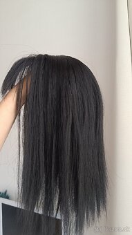 Príčesok Topper s ofinou na predĺženie vlasov čierne - 2