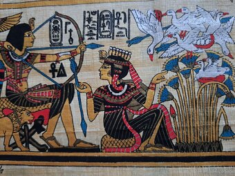 Egyptská maľba, papyrus, Autor: Khedr - 2