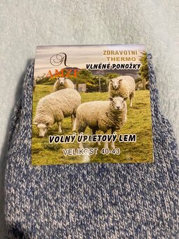 Unisex vlnené ponožky (nové, nepoužité) - 2