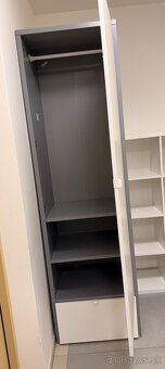 IKEA skrina VISTHUS Skriňa, sivá/biela, 63x59x216 cm - 2