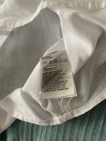 Biela lanová košeľa H&M, 122 - 2