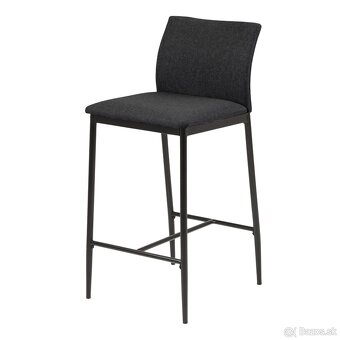 Šedé barové stoličky 2ks - 2