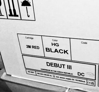 Pro-ject Debut III Esprit, Acryl Pl., 2M RED - nový gramofon - 2
