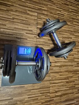 Jednoručky Insportline 2x17 kg liatinove-Kov - 2