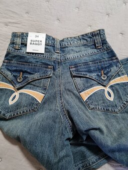 Chlapecké baggy džíny Bershka vel.34 - 2