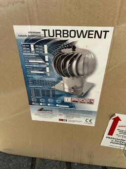 Komínový nadstavec so základňou 250mm Turbowent - 2
