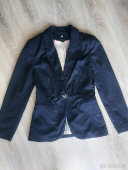 Elegantné čierne sako H&M XS - 2