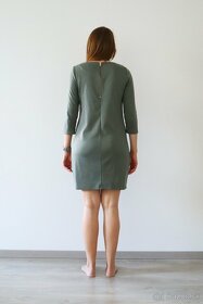 Olivovo zelené/khaki šaty VILA - 2