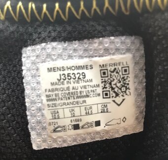 Merrell turistické topánky Gore-Tex, Vibram – veľ. 44,5 - 2