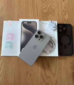 iPhone 15 Pro 256 gb Natural Titanium v záruke - 2