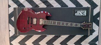 Predám elektrickú gitaru ESP LTD VIPER 1000 See Thru Cherry - 2