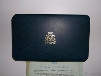 BARBADOS PROOF set 1973 strieborne mince - 2