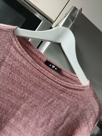 Italy ružový oversize sveter Uni veľkosť - 2