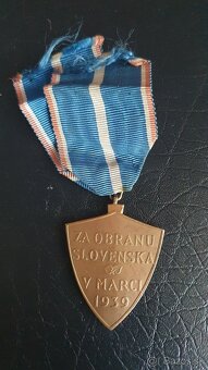 Slovenský štát - medaila za obranu Slovenska 1939 - 2