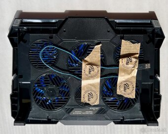 Notebook cooler-6 ventilátorov, digi display, vysoko účinný - 2