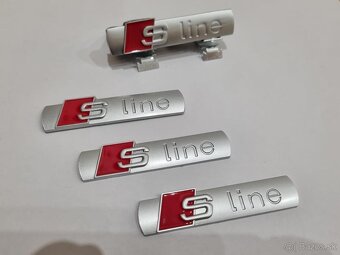 Sline napisy AUDI S line plaketky - 2