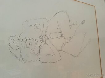 Kresba na výkres - Umelecké dielo - Doris - nahé ženy - akt - 2