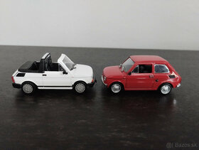 2x Legendarne automobily 1:43 polski Fiat 126p a 126p Bosmal - 2