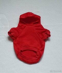 červená mikina oblečenie pre malého psíka - 2