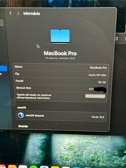 MacBook Pro M3 Max 16’ 36GB RAM - 2