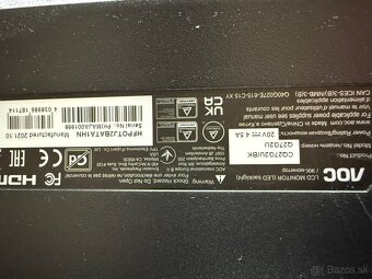 AOC 27” Q27G2U Quad HD (16:9) 2560x1440 144Hz - 2