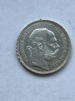 Predám vzácnu 1 korunu 1892 kb - 2