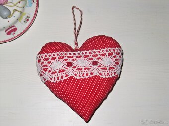 Šité dekorácie - sada 5 kusov - 2