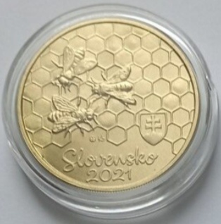 Včela Medonostná 5€ minca - 2