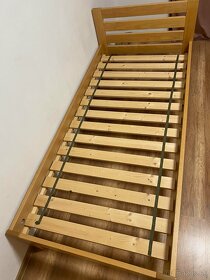 Kvalitná postel z tvrdého dreva 90x200 - 2