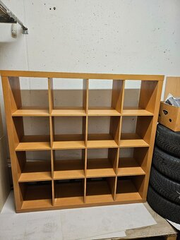 PREDAM Police IKEA typ KALLAX 4x4 farba buk 1ks - 2