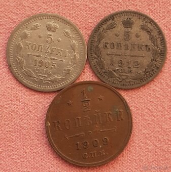 Mince - kopejky Mikuláša II. - 2