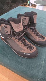 Salewa Ms Crow Gtx Wallnut Fluo Orange Turistická Obuv - 2