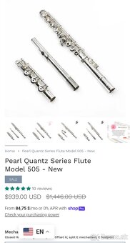 priecna flauta PEARL PF-505 - 2