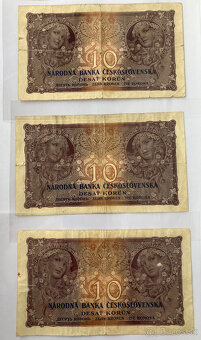 PREDÁM: BANKOVKY: DESAŤ KORÚN Československých z roku 1927 - 2